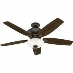 Hunter Fan 52" Kenbridge Ceiling Fan with Light 53376 - Noble Bronze