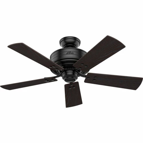 Hunter Fan 44" Cedar Key-Matte Black - 5157 CFM w/ Light Kit - Image 2