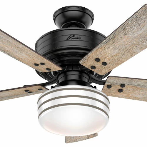 Hunter Fan 44" Cedar Key-Matte Black - 5157 CFM w/ Light Kit - Image 3