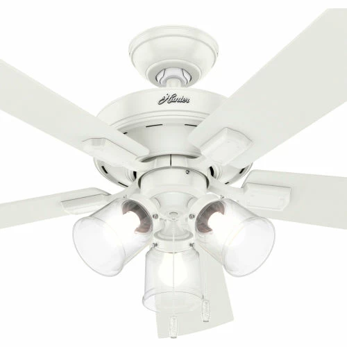Hunter Fan 52" Crestfield-Fresh White - 5398 CFM w/ Light Kit - Image 3