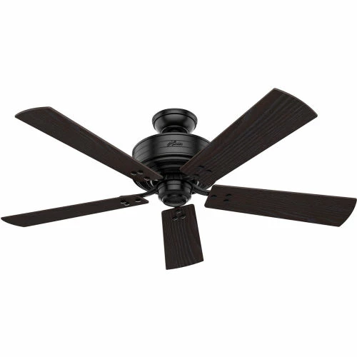 Hunter Fan 52" Cedar Key-Matte Black - 6334 CFM w/ Light Kit - Image 2