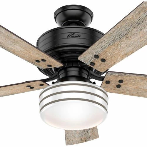 Hunter Fan 52" Cedar Key-Matte Black - 6334 CFM w/ Light Kit - Image 3