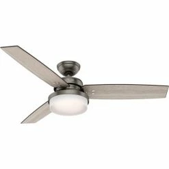 Hunter Fan 52" Sentinel Ceiling Fan with Light and Handheld Remote 59211 - Brushed Slate