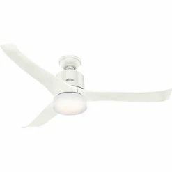 Hunter Fan 54" Symphony WiFi Ceiling Fan with Light HomeKit Control System Compatible 59222 - White