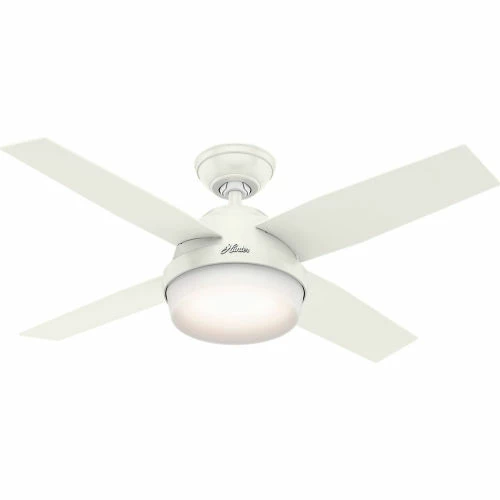 Hunter Fan 44" Dempsey with Light Ceiling Fan with Light and Handheld Remote 59246 - Fresh White