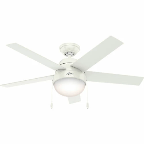 Hunter Fan 46" Anslee Ceiling Fan with Light 59266 - Fresh White