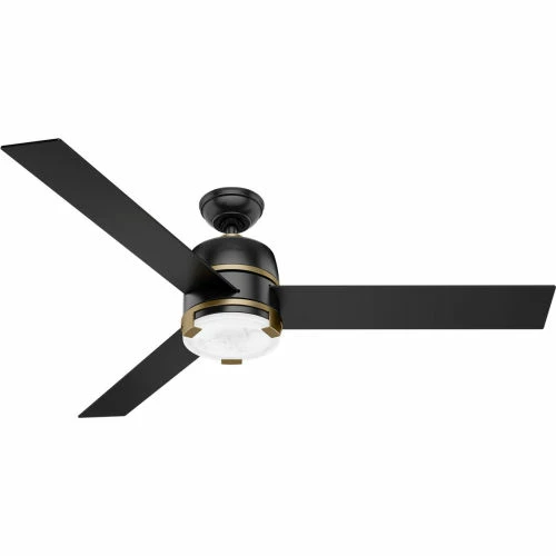 Hunter Fan 60" Bureau-Matte Black - 7294 CFM w/ Light Kit - Image 2