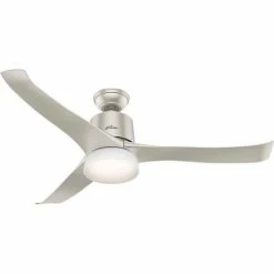 Hunter Fan 54" Symphony WiFi Ceiling Fan with Light HomeKit Control System Compatible 59376 - Nickel