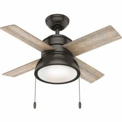 Hunter Fan 36" Loki-Noble Bronze - 2858 CFM w/ Light Kit