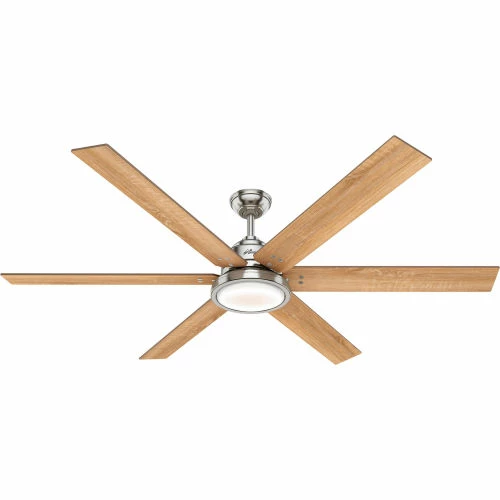 Hunter Fan 70" Warrant-Brushed Nickel - 8634 CFM w/ Light Kit