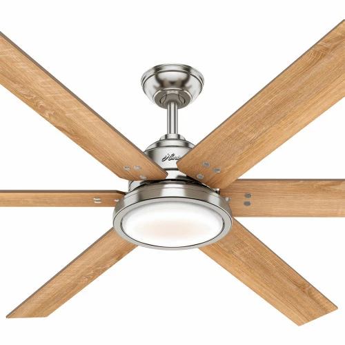 Hunter Fan 70" Warrant-Brushed Nickel - 8634 CFM w/ Light Kit - Image 3