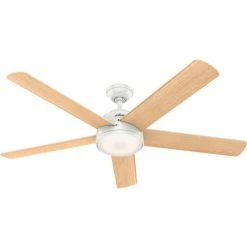Hunter Fan 60" Romulus-Fresh White - 7240 CFM w/ Light Kit