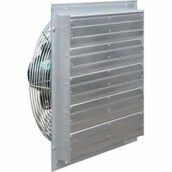 J&D Manufacturing 24" ES Shutter Fan, 1/2 HP, Single Phase