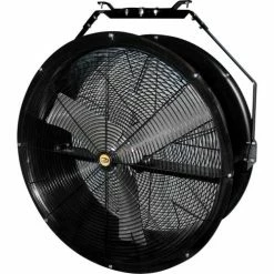 J&D Manufacturing 36" Black Poly Chiller Drum Fan w/ Bracket, 9,770 CFM, 1/2 HP, 1 Phase
