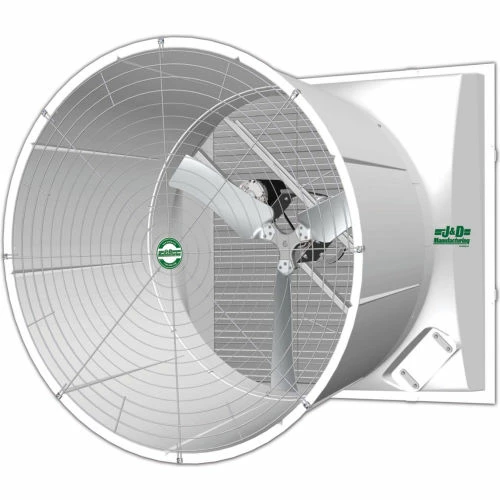 J&D Manufacturing J&D 55" Energy Efficient Storm Exhaust Fan VSA55A3C23E 2 HP 635 RPM 3 PH Cast Aluminum Blades