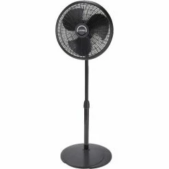 Lasko 2527 16" Adjustable Height Pedestal Fan, 3-Speed, 110V, Black