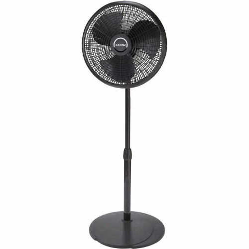 Lasko 2527 16" Adjustable Height Pedestal Fan, 3-Speed, 110V, Black
