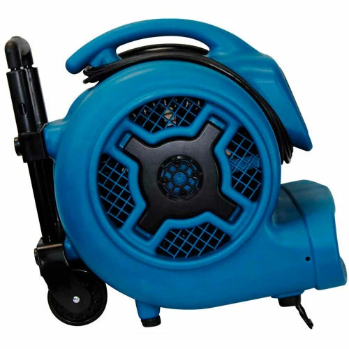 XPOWER Stackable Air Mover With Telescopic Handle & Wheels, 3 Speed, 3/4 HP, 3200 CFM - Image 4