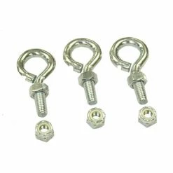 Patterson Fan 3/8" Eye Bolt Package for Chain Mount, Silver