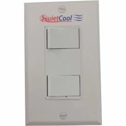 QuietCool Double Single Pole Switch & Plate IT-30020