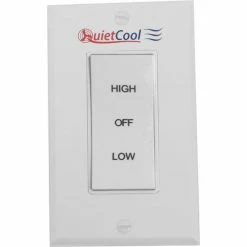 QuietCool Hi/Low/Off Rocker Switch & Plate IT-35000