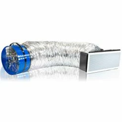 QuietCool Classic Whole House Fan, 120V, 6000 CFM, Blue, 22-1/2" Diameter