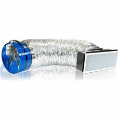 QuietCool Classic Whole House Fan, 120V, 7000 CFM, Blue, 24-1/2" Diameter
