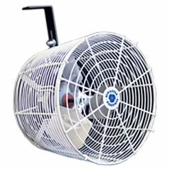 Schaefer Versa-Kool 12" Circulation Fan VK12-GA w/ Galvanized Guard, Cord & Mount 1/10 HP, 1470 CFM, 115/230V