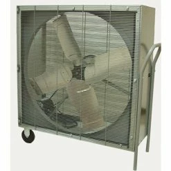 TPI 42" Square Belt Drive Portable Blower Fan, 10,600 CFM, 3/4 HP, Phase 1