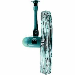 TPI 30" Industrial Ceiling Mount Fan, 2 Speed, 5400 CFM, 120V, 1/3 HP, Single Phase, Blue