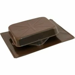 Cool Attic® Galvanized Steel Square Top Static Vent, 51" Sq. in NFA, Weathered Gray, 6/Pack