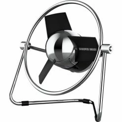 Sharper Image® SBM1 Series Soft Blade Small USB Fan, Black - Pkg Qty 6