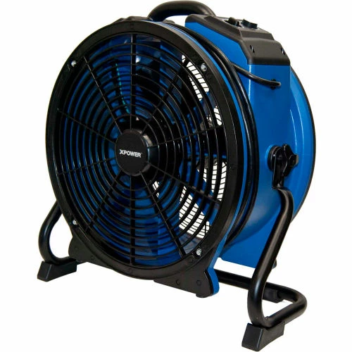XPOWER Industrial Axial Fan With Timer, Variable Speed, 1/3 HP, 3600 CFM - Image 3