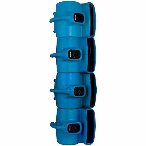 XPOWER Stackable Air Mover With GFCI Outlet For Daisy Chain, 3 Speed, 1/3 HP, 2400 CFM, Blue - Image 7