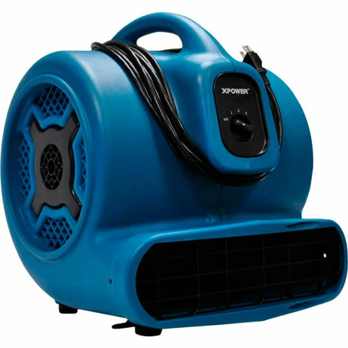 XPOWER Stackable Air Mover With 20'L Power Cord, Polypropylene, 3 Speed, 1 HP, 3600 CFM - Image 9