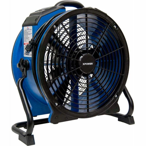 XPOWER Industrial Axial Fan With Timer, Variable Speed, 1/3 HP, 3600 CFM - Image 11