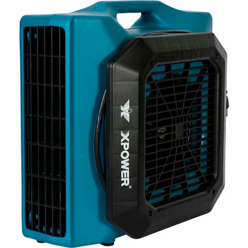 XPOWER Low Profile Air Mover With Daisy Chain, 3 Speed, 1/3 HP, 1050 CFM