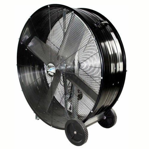 MaxxAir Pro Series 42" Belt Drive Portable Barrel Fan, 13300 CFM, Black, BF42BDBLKPRO - Image 3